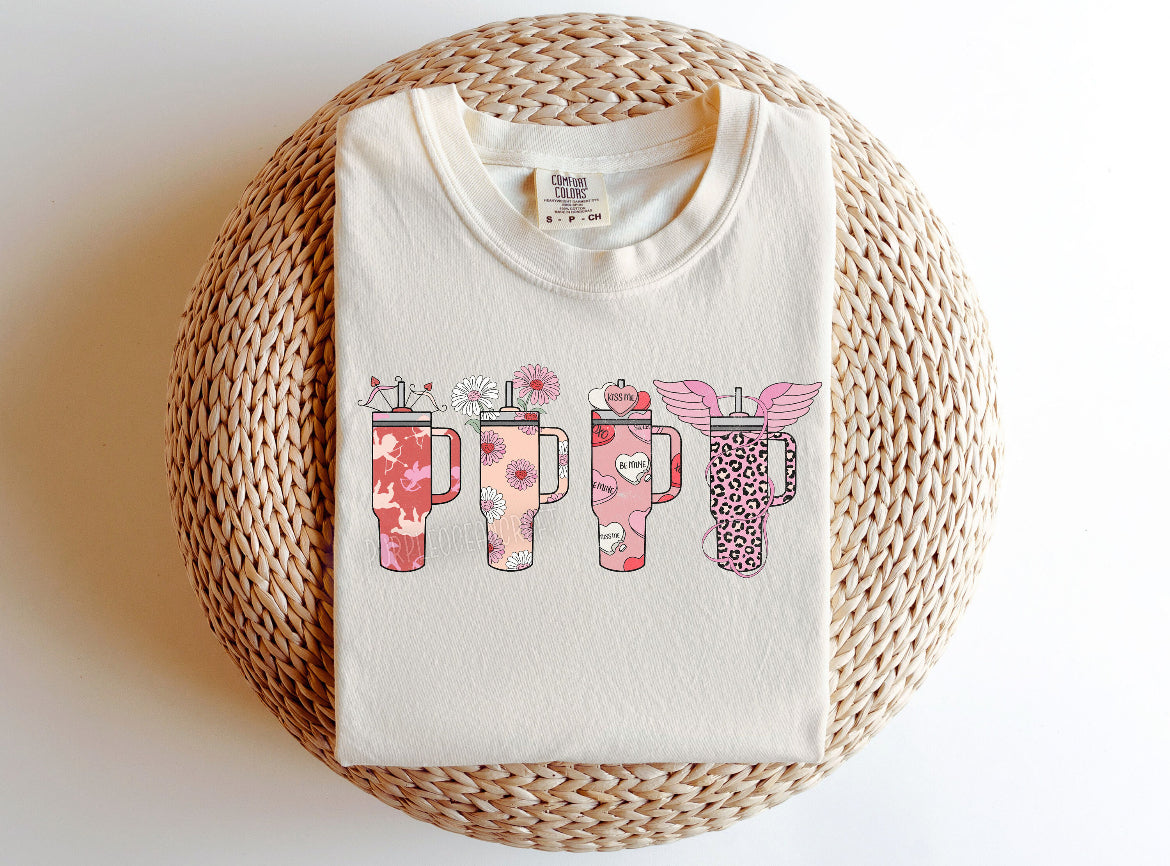 Retro Valentines Day Cups