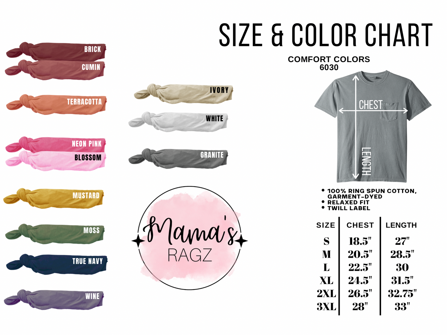 Embroidered Mama Pocket T-Shirt
