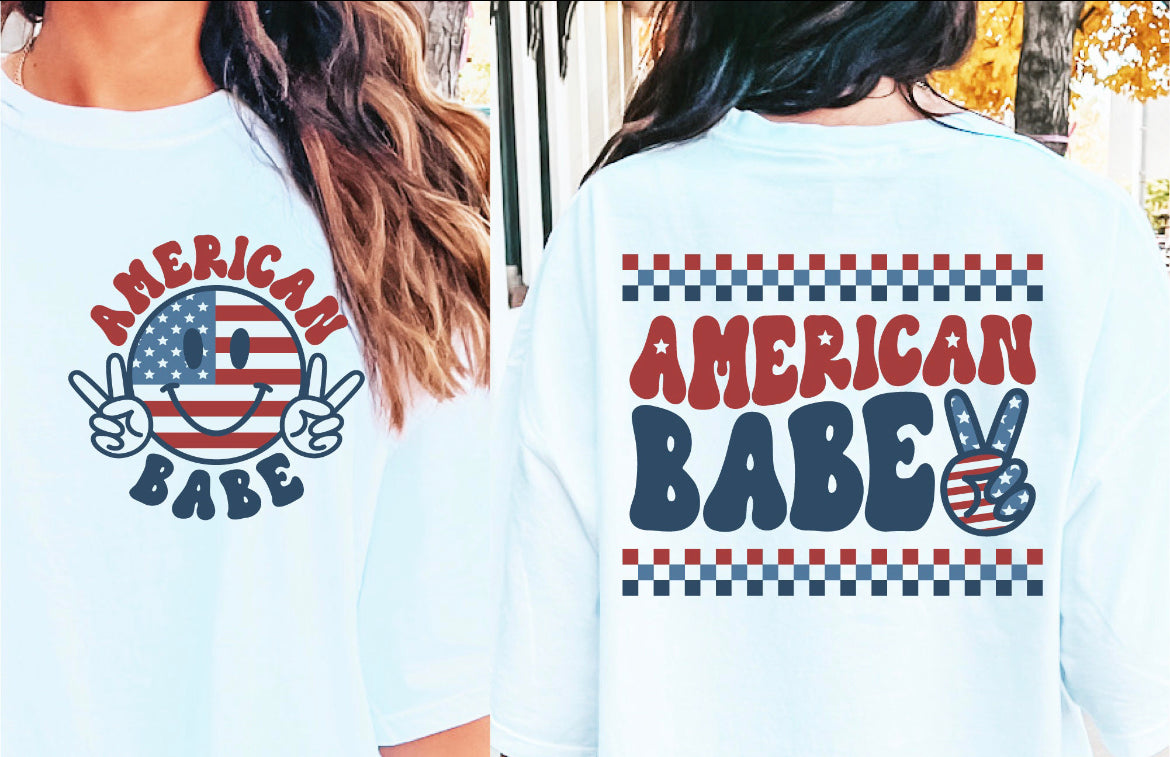 American Babe Peace in White