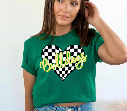 Checkered Heart Bulldogs