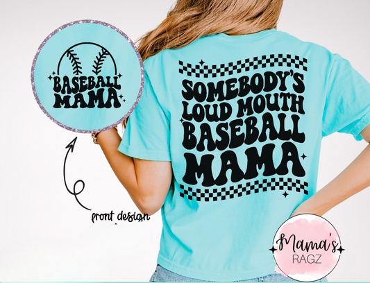 Loud Mouth Baseball Mama with Pocket