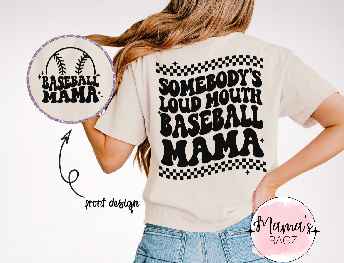 Loud Mouth Baseball Mama with Pocket