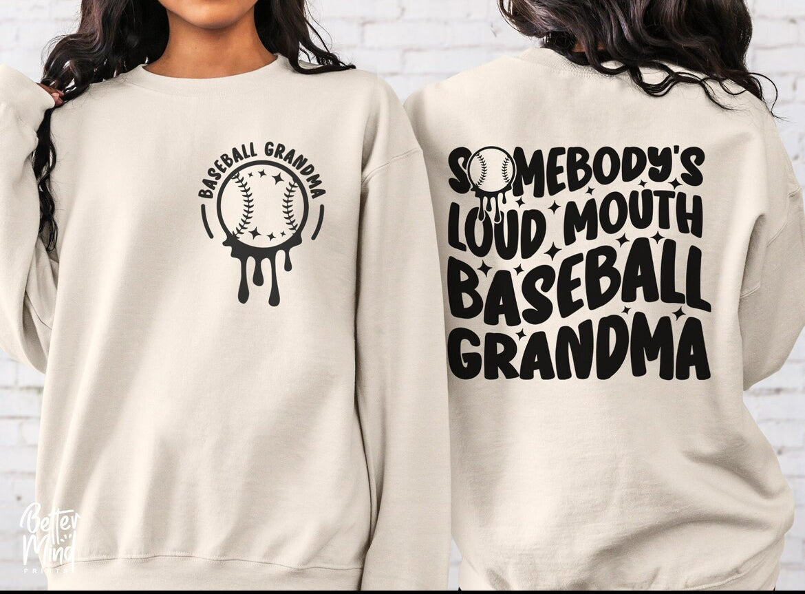 Loud Mouth Baseball Grandma