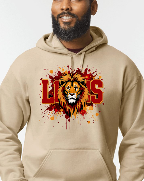 Adult- Lions Splatter