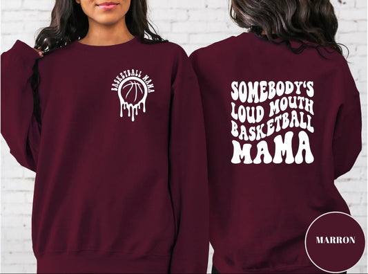 Basketball Mama- crew neck